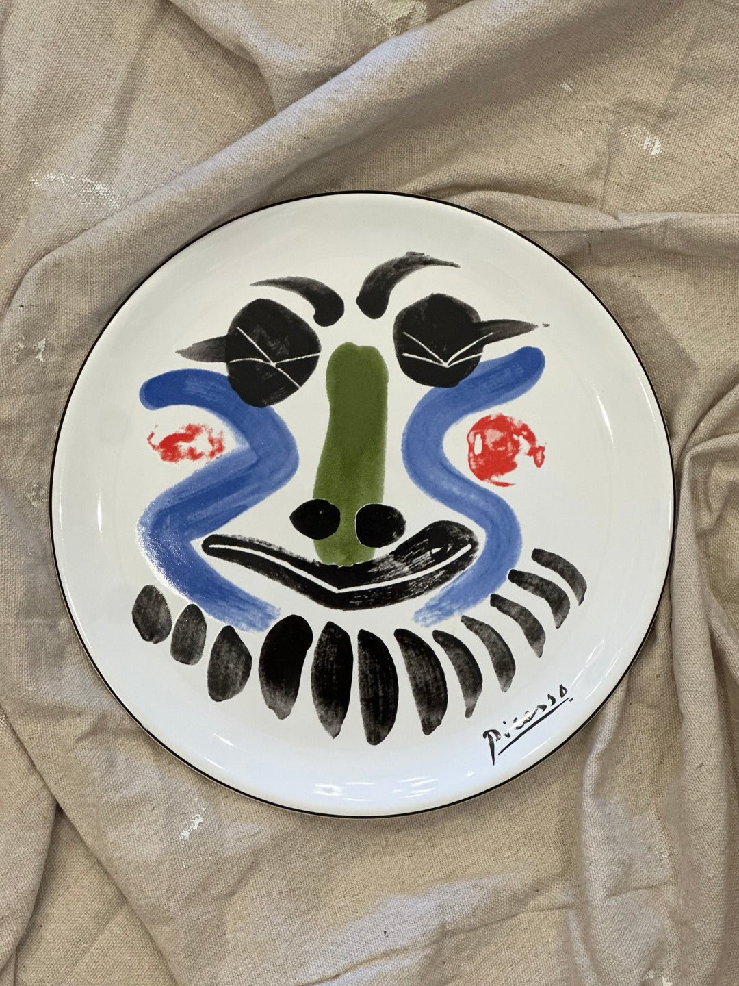 Pablo Picasso ‘Face’ Ceramic Plate, Masterpiece Editions, Portugal, 20th Century kid