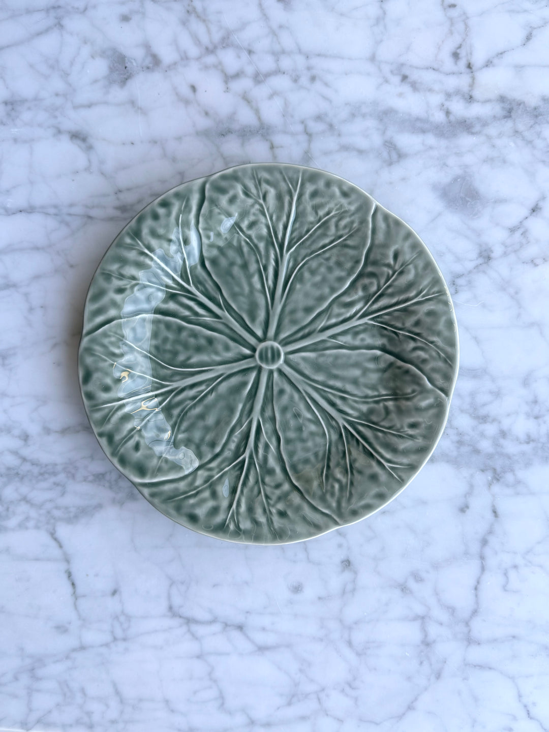 Olive Cabbage Luncheon Plates, Set of 2 — Portugal