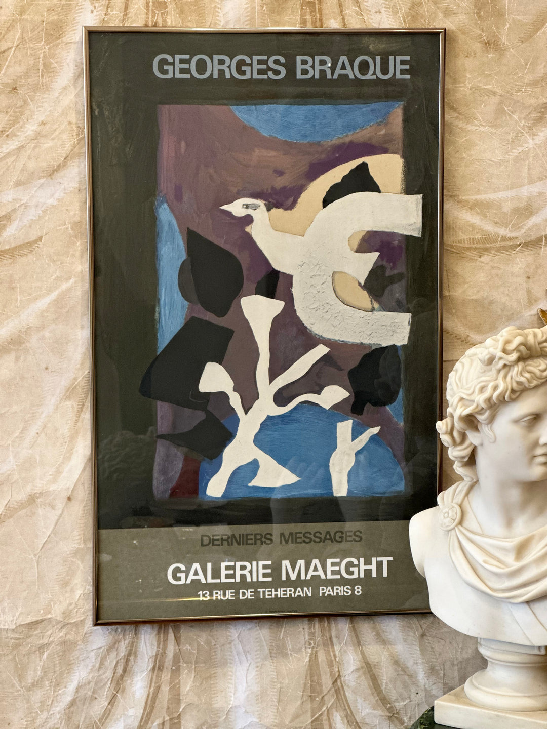 Georges Braque “Derniers Messages” Exhibition Poster, Galerie Maeght, Paris — 1970s