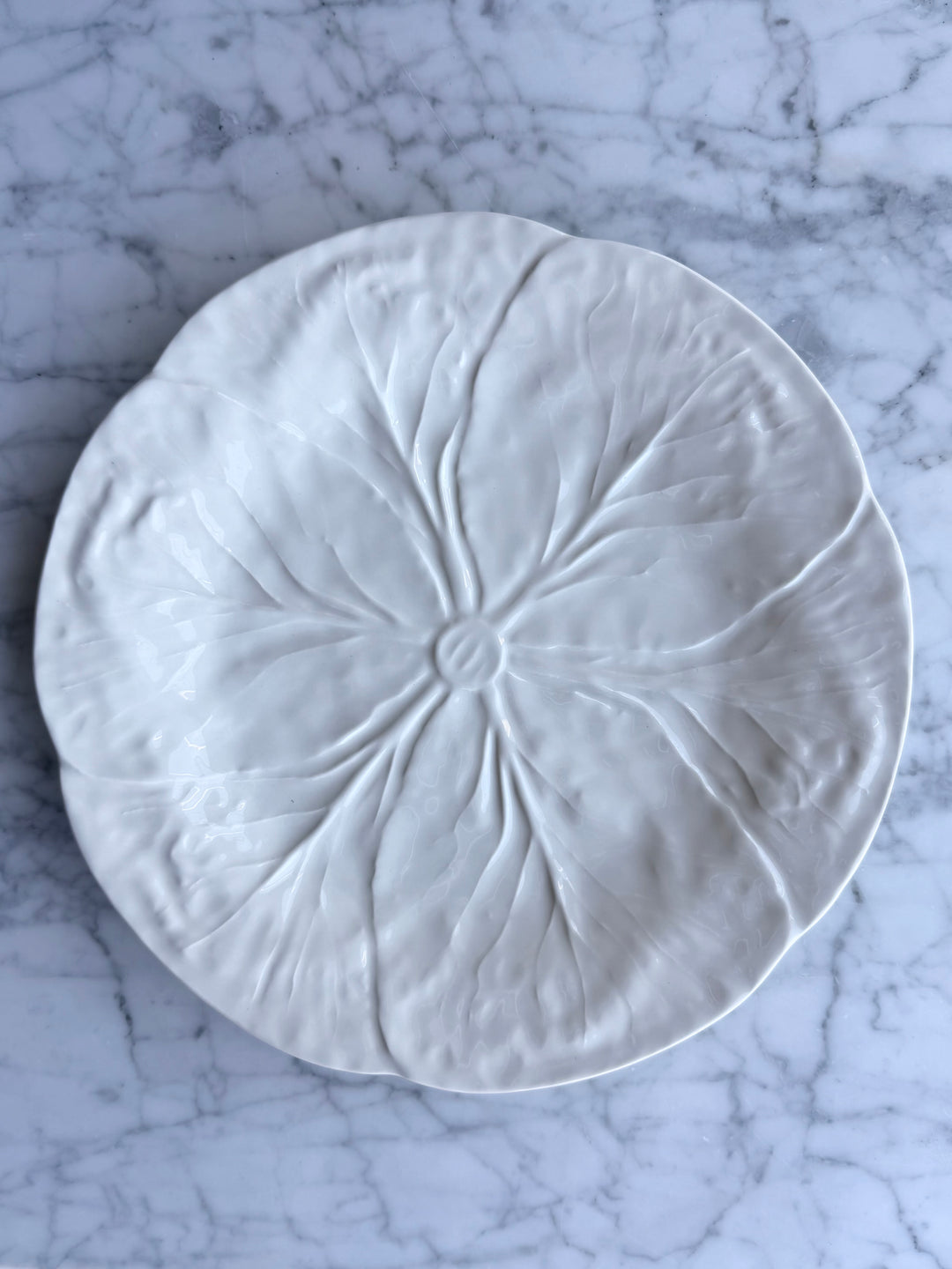 Ivory Cabbage Dinner Plates, Set of 2 — Portugal