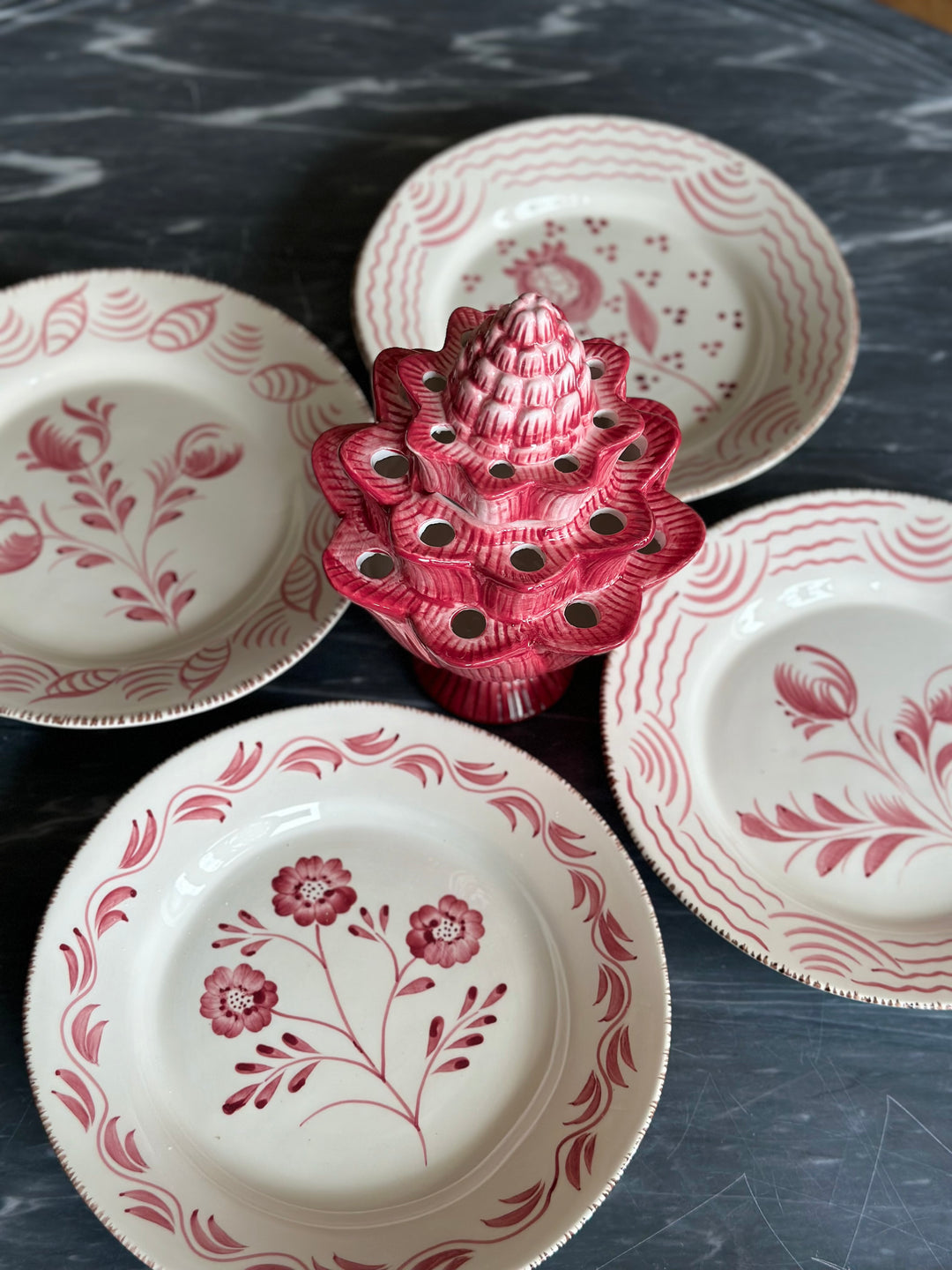 Casa Portugal Plates Pink Set of 4