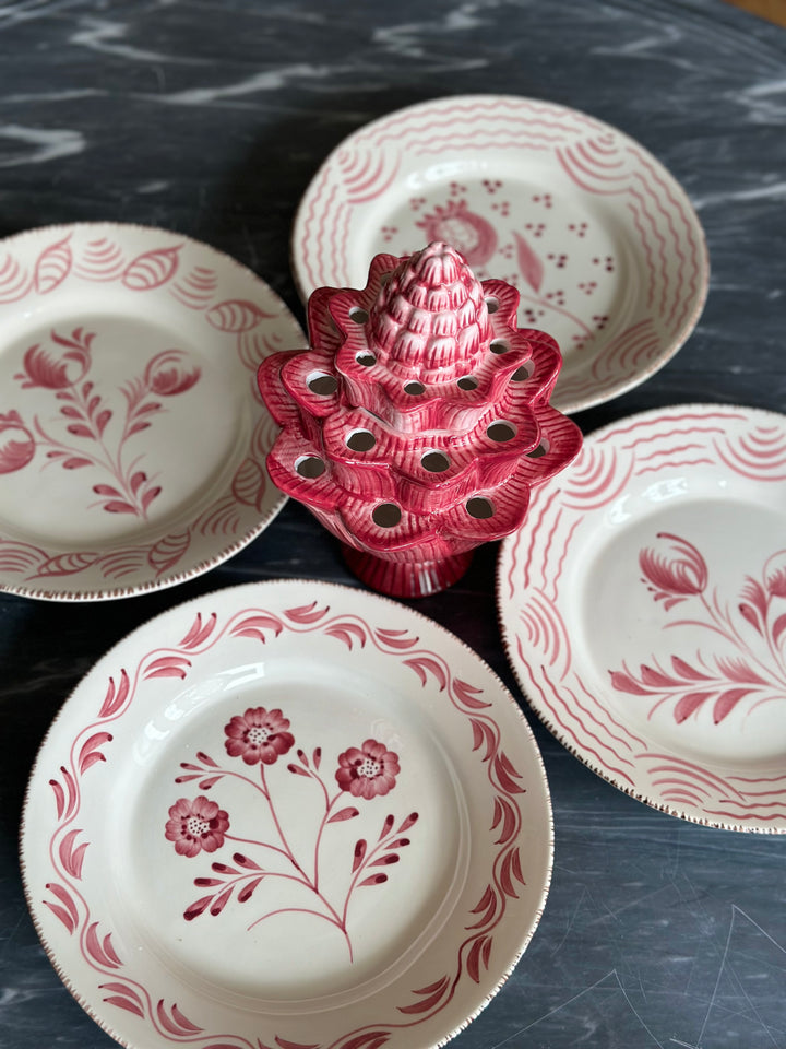 Casa Portugal Plates Pink Set of 4