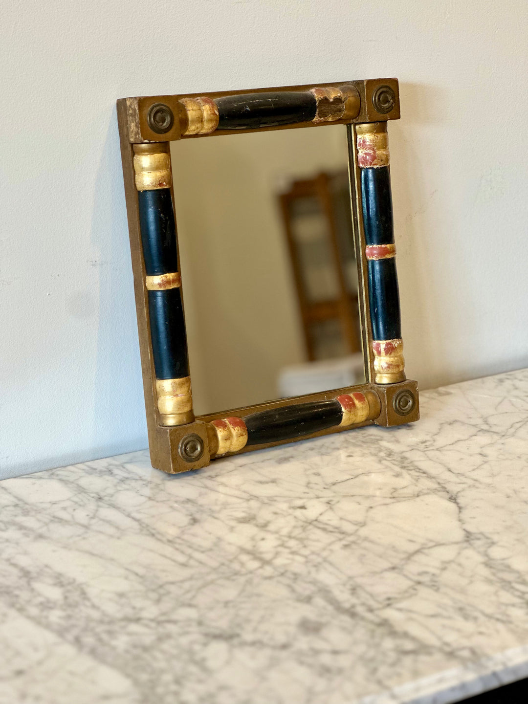 19th Century Painted and Giltwood Mirror