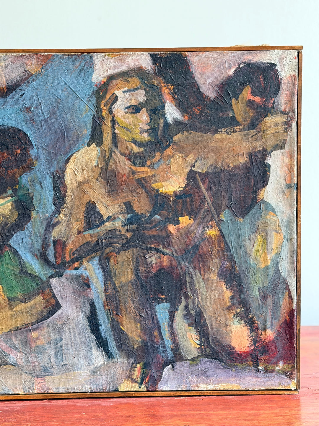 1950s French Modernist Figurative Painting
