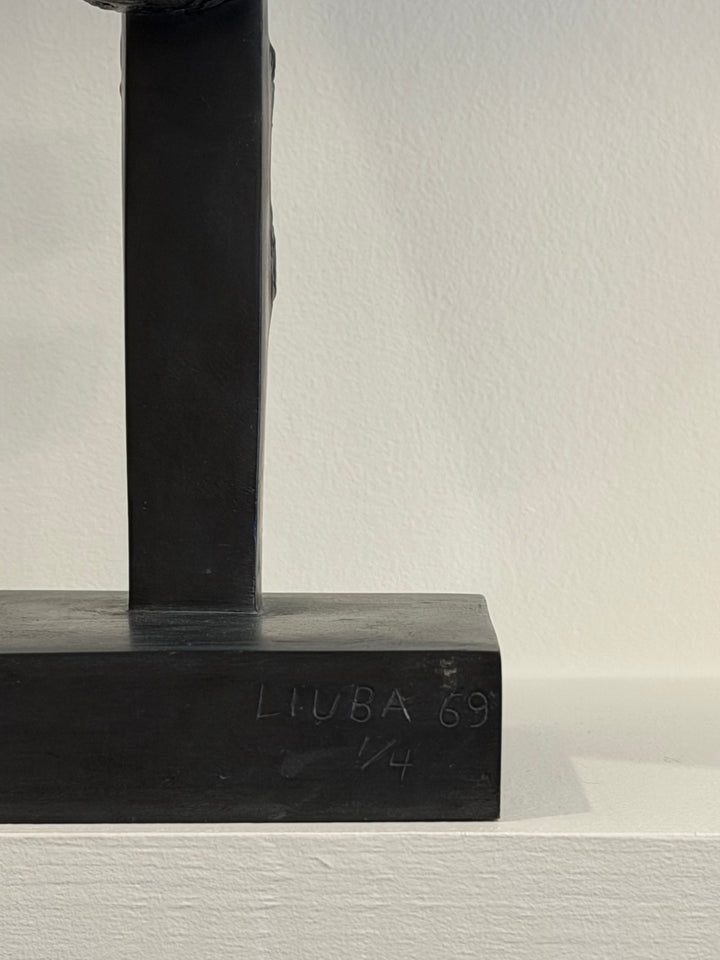 Liuba Wolf, Abstract Bronze Sculpture, 1969 — Edition 1/4