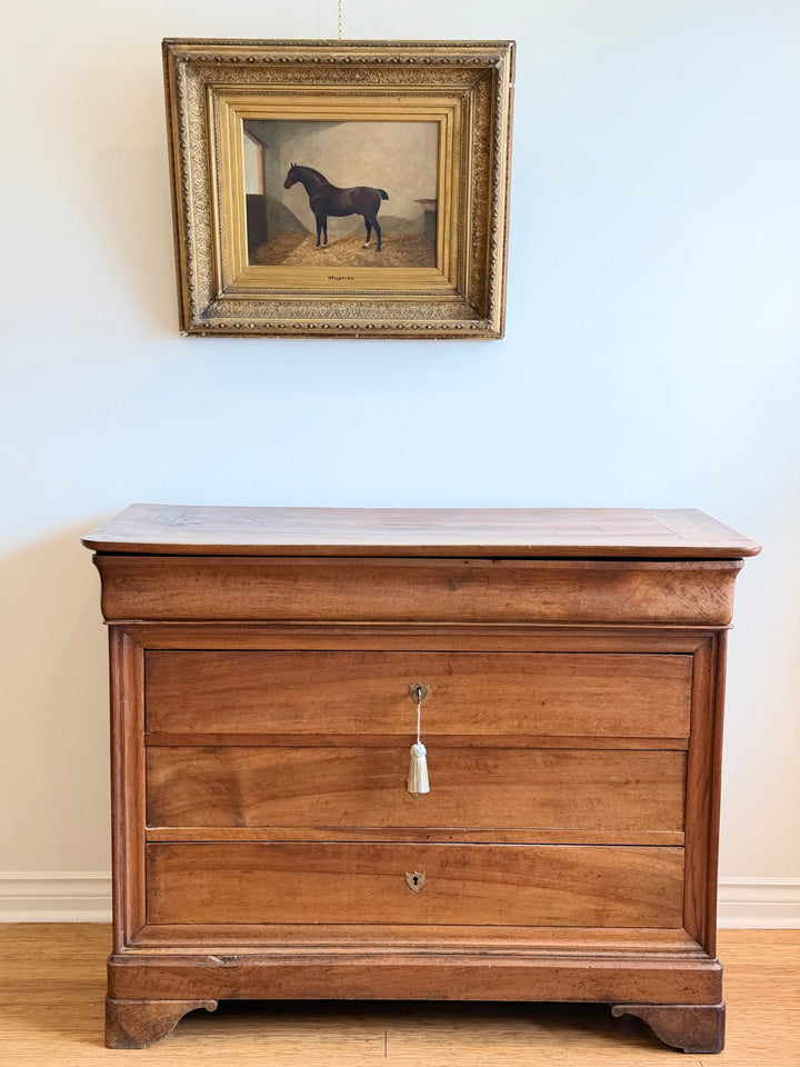 19th Century French Louis Philippe Walnut Commode