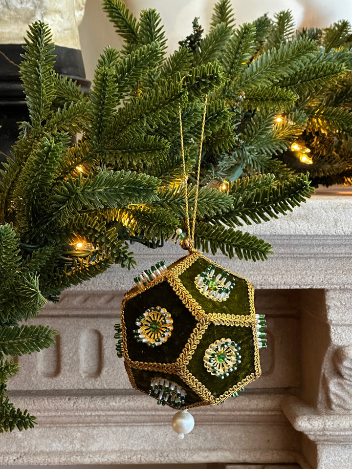 Embrodered Velvet Ornament