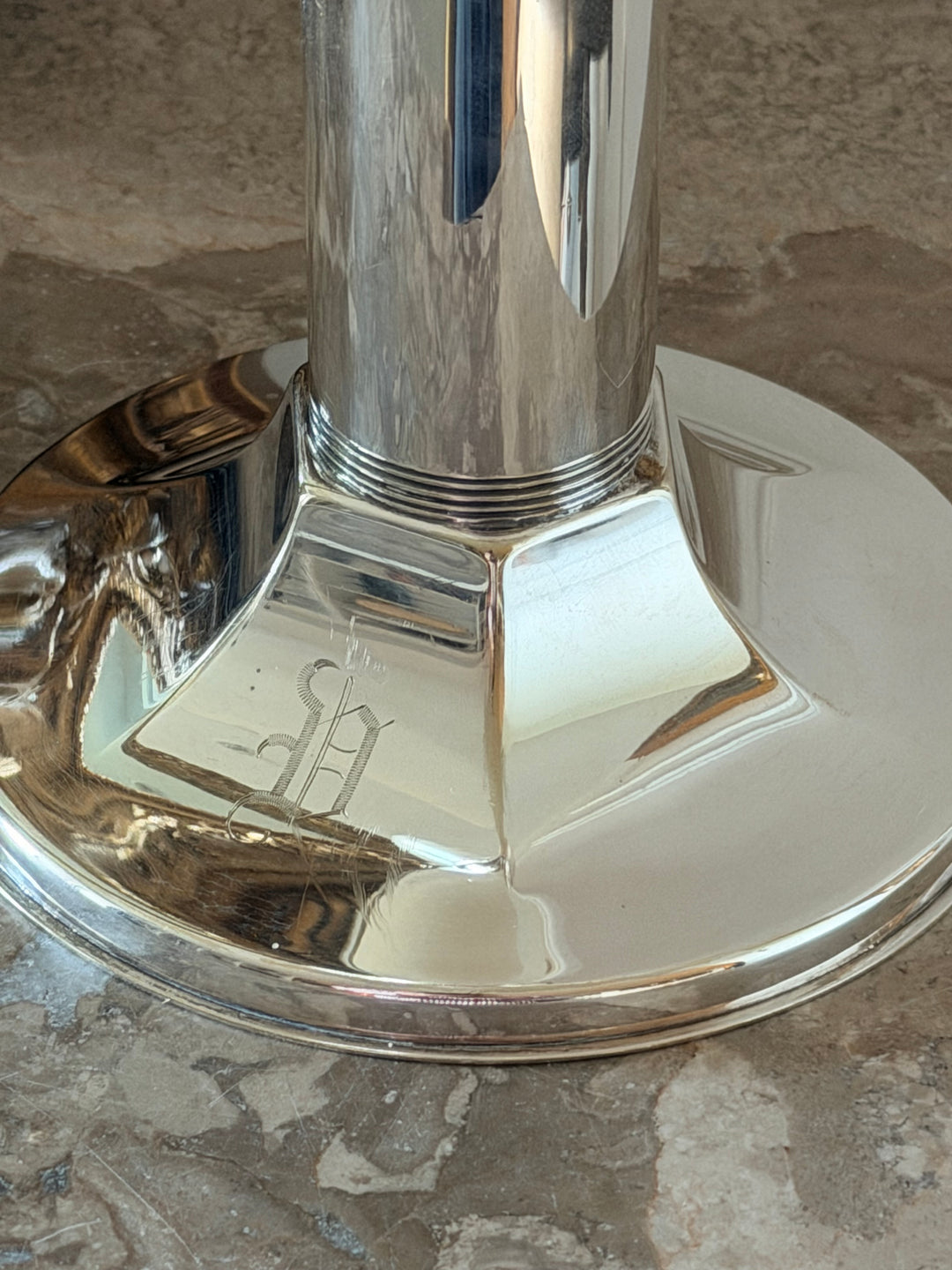 Contemporary Silver Mounted Nautilus Shell Studies - Pair