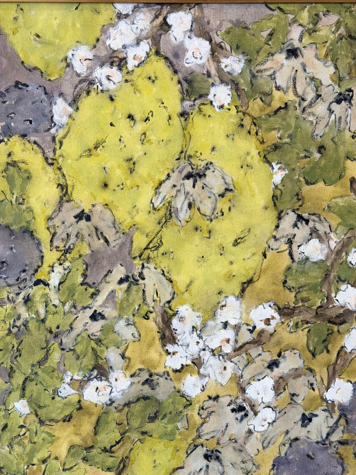 Canopy in Ochre — Contemporary Abstract Botanical Painting