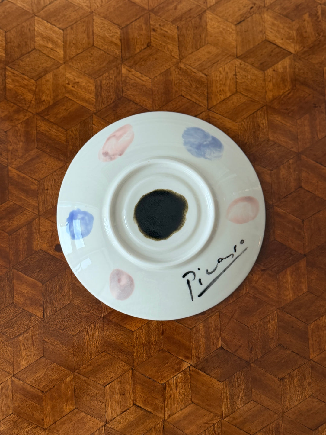 Modernist Ceramic Portrait Plate in the Manner of Pablo Picasso - 20th Century