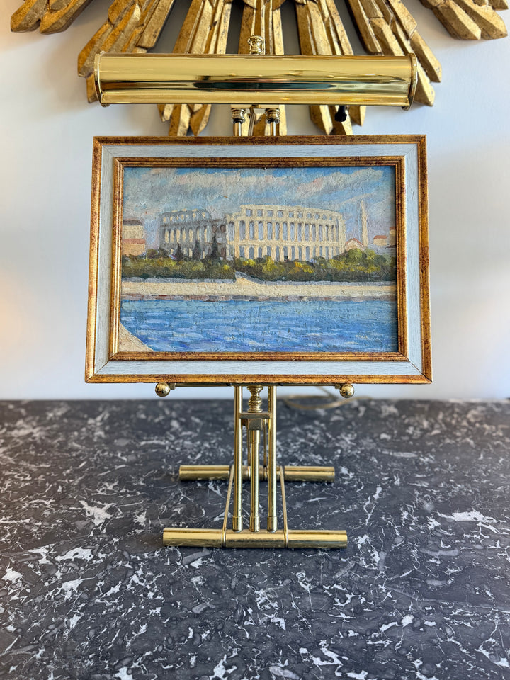 Brass Table Easel Light
