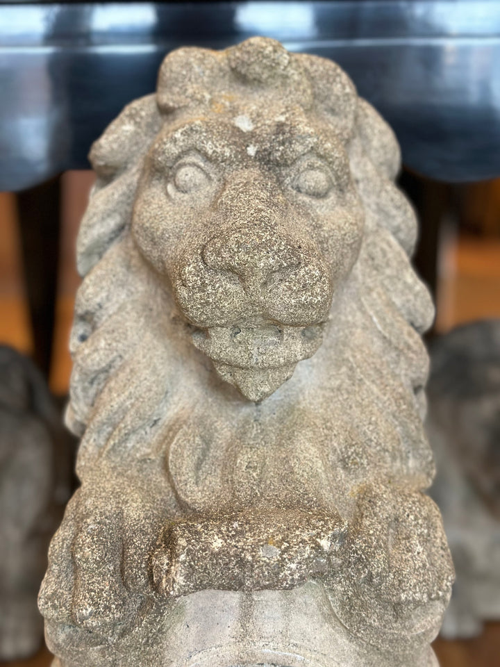 Antique Weathered Garden Lion