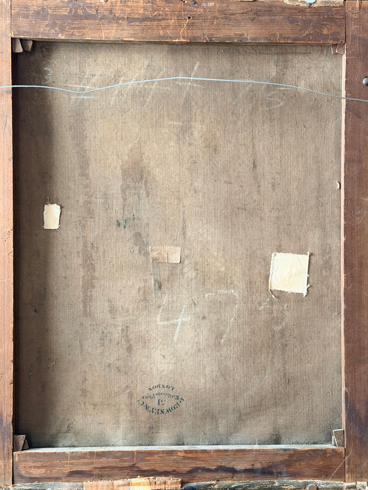 Academic Study of a Young Woman, Oil on Canvas, English School — 19th Century