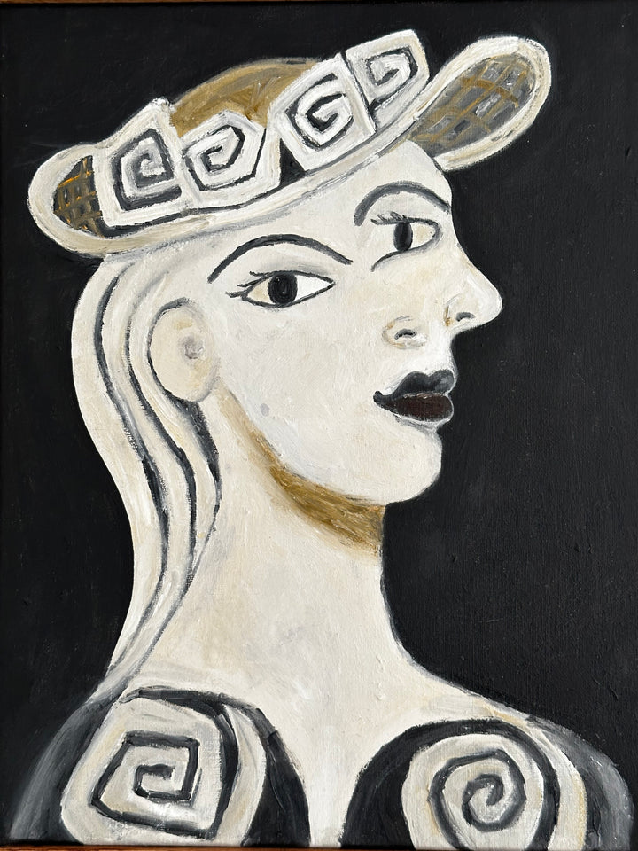 The Cubist Femme Oil Painting