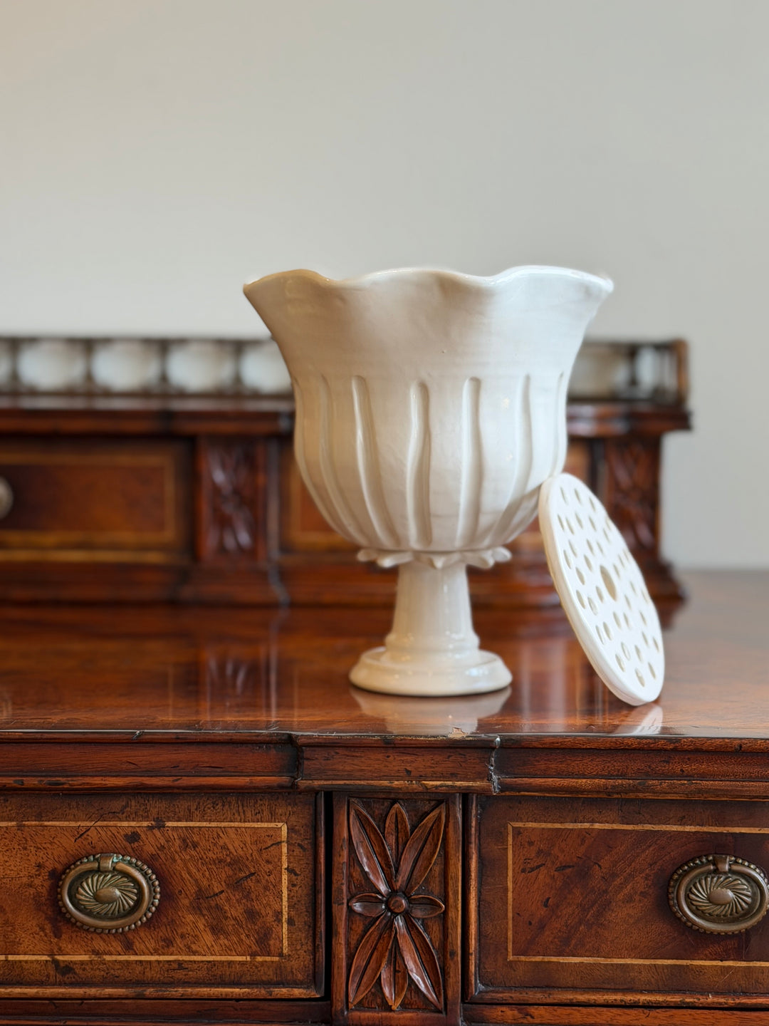 Large Fluted Flower Pot