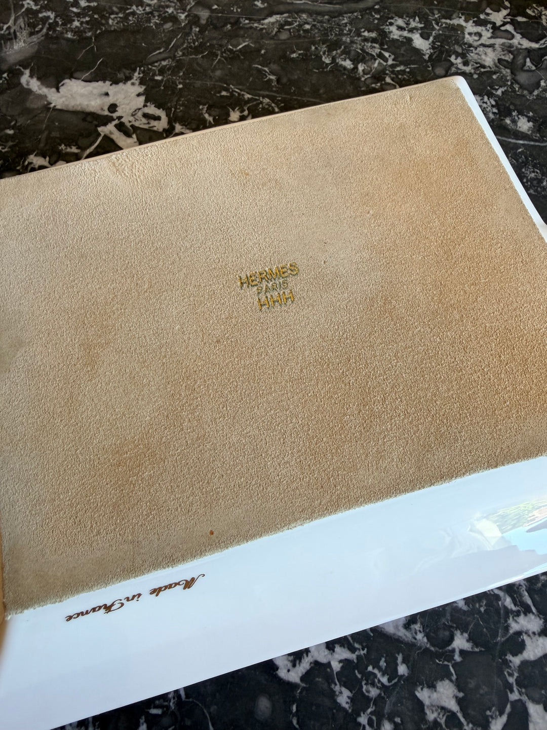 Hermès Paris Porcelain Sailing Ship Ashtray
