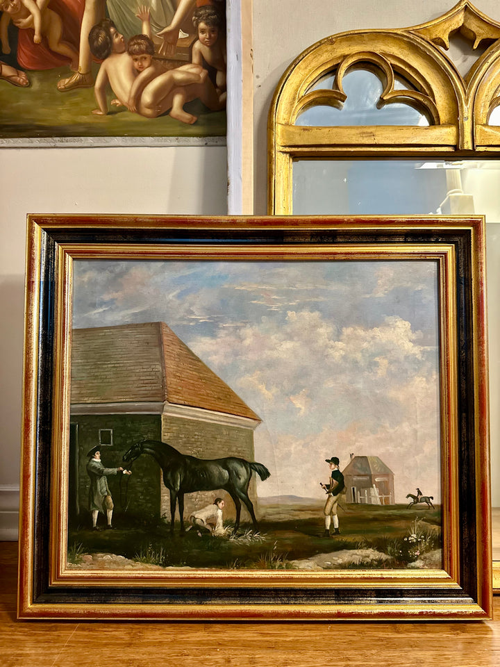 Equestrian Landscape Oil Painting