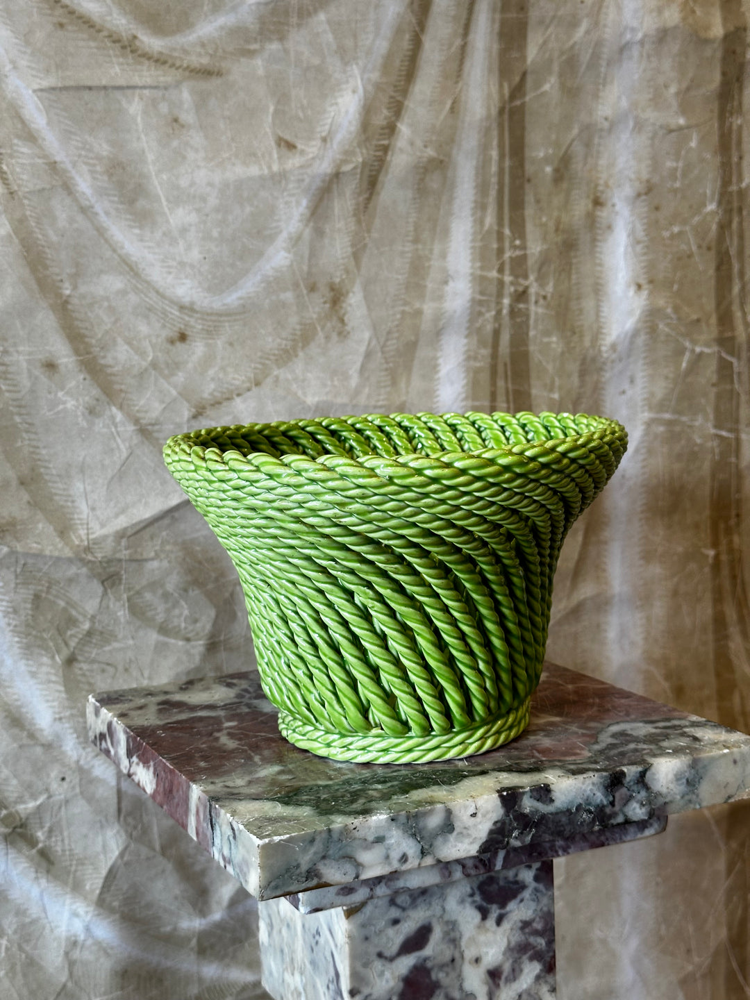 Italian Lime Rope Jardiniere