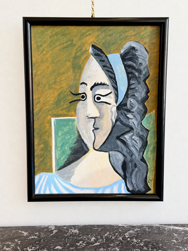 Late 20th Century Cubist Portrait of a Woman