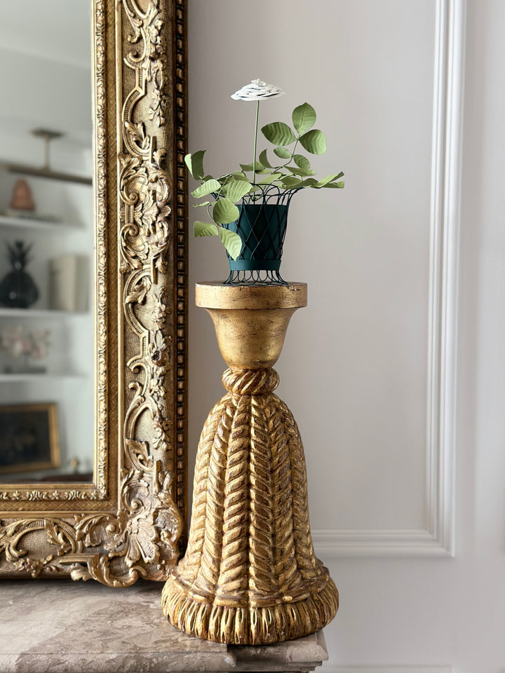 Carved Gilt Florentine Rope Stand