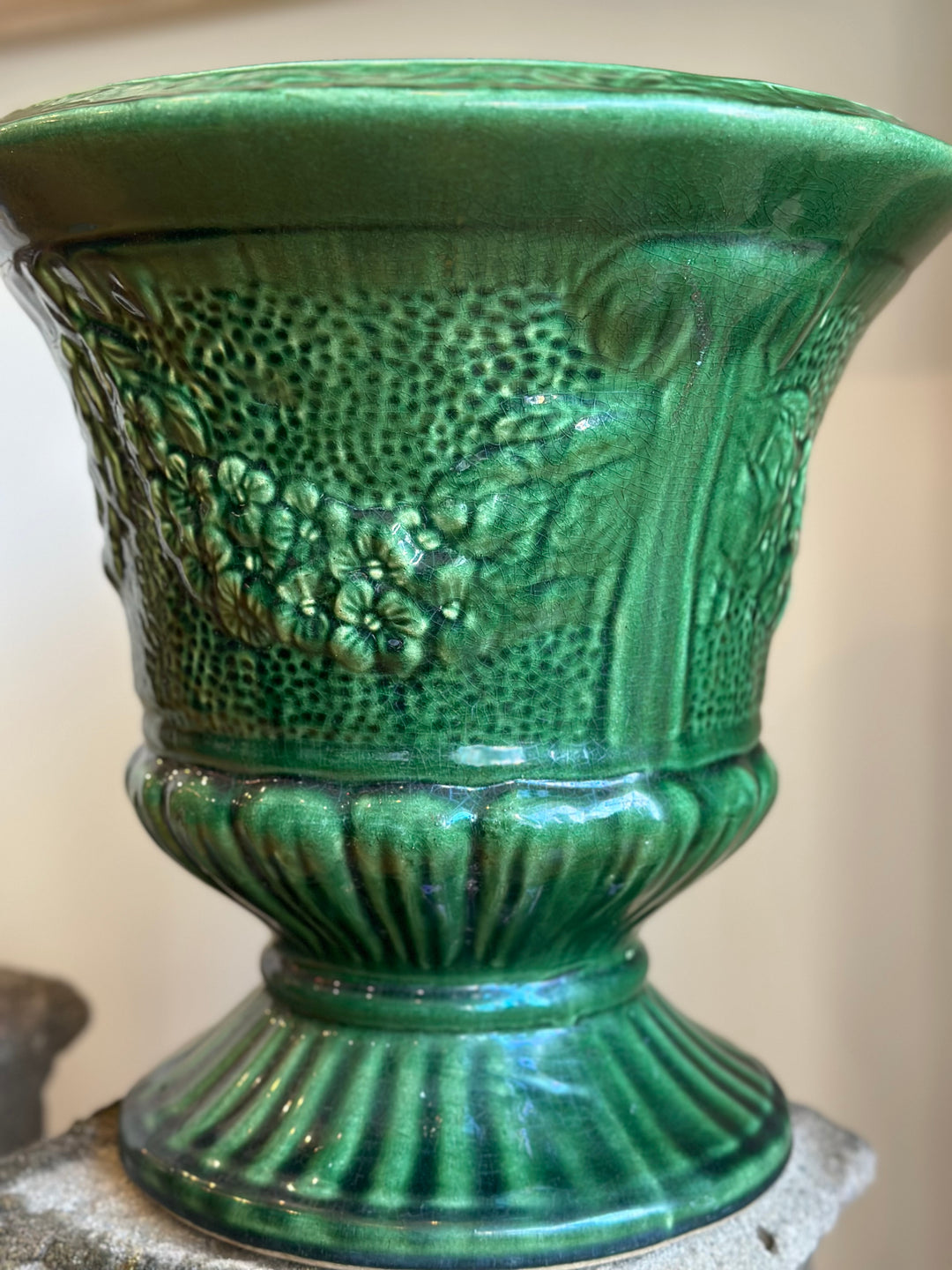 Large Green Jardiniere