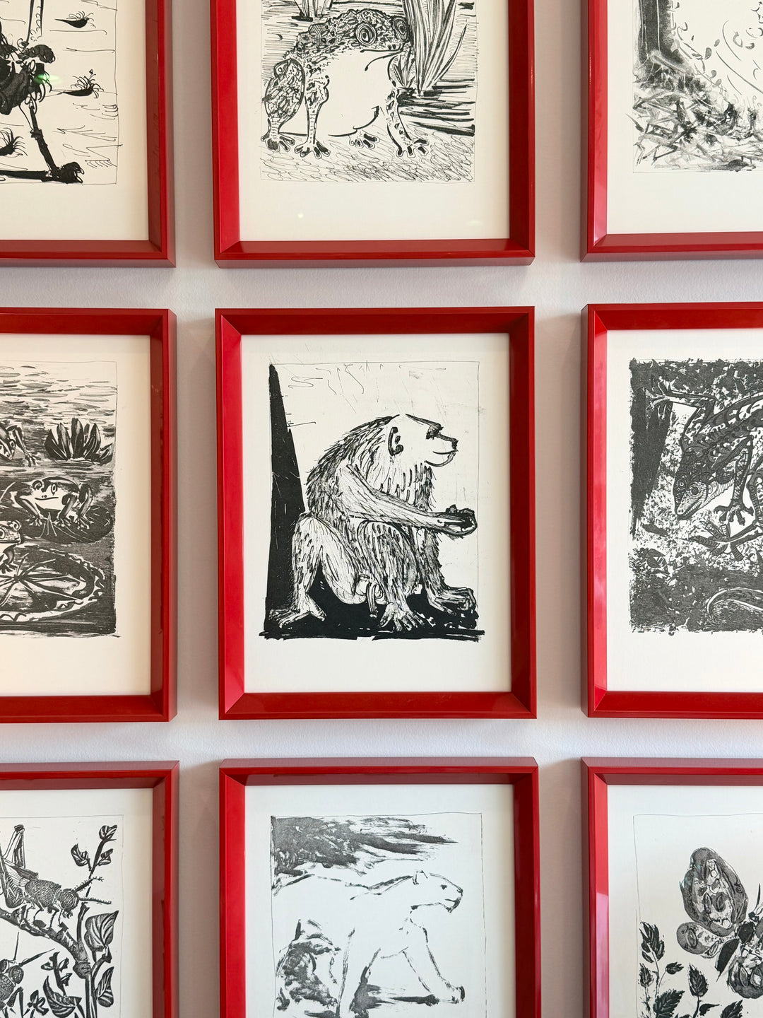 Suite of Twelve Framed Pablo Picasso Buffon Lithographs - 1970s