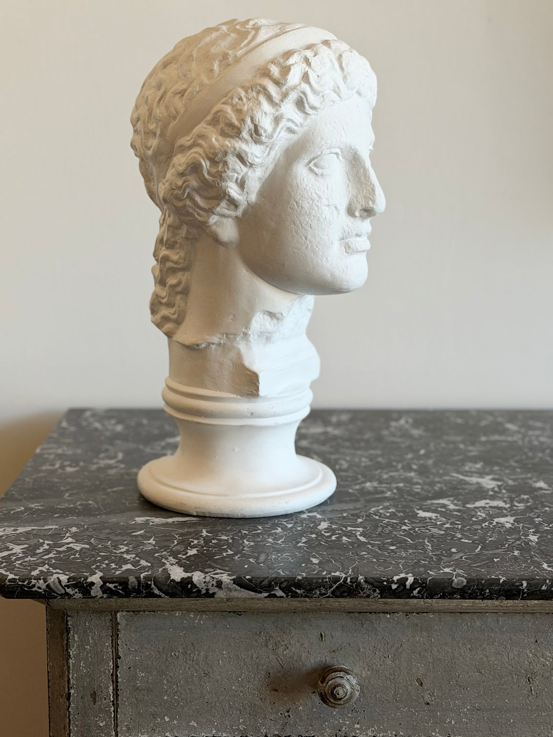 Neoclassical Plaster Bust of a Classical Goddess - 20th Century