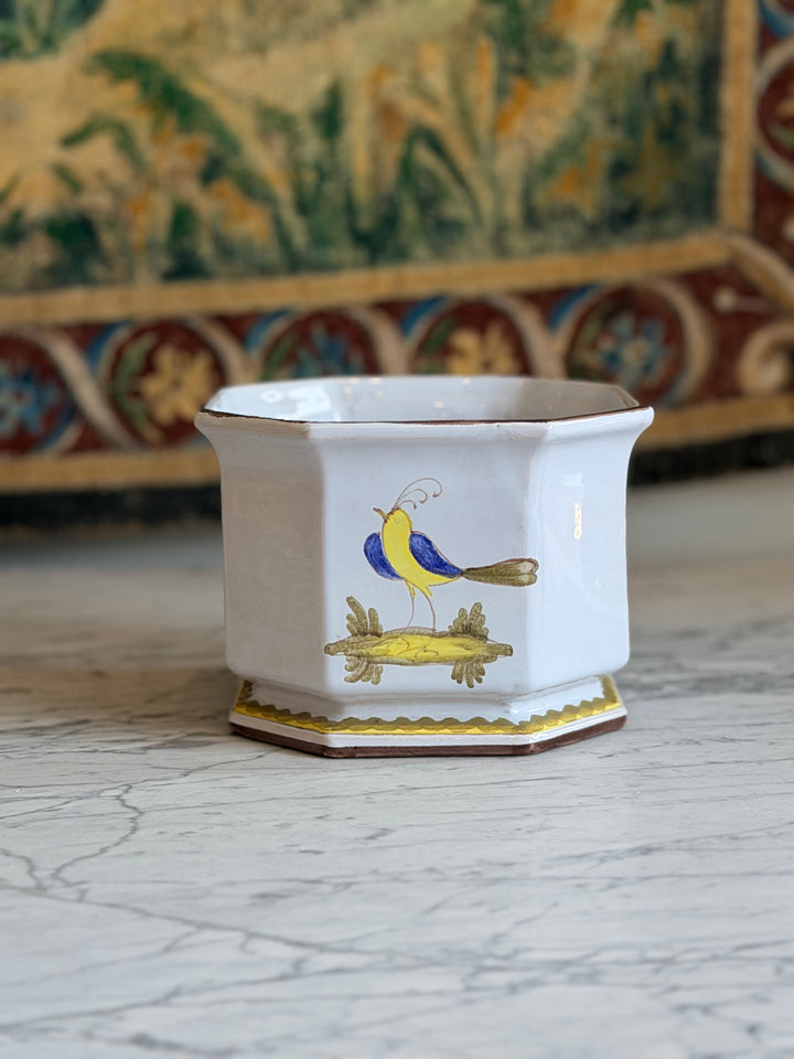 Italian Hand-Painted Faience Jardinière