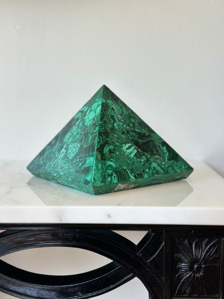 Large Malachite Pyramid