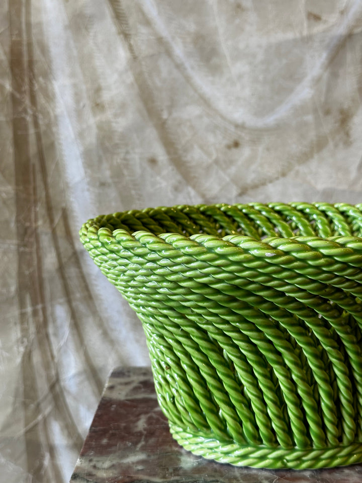 Italian Lime Rope Jardiniere