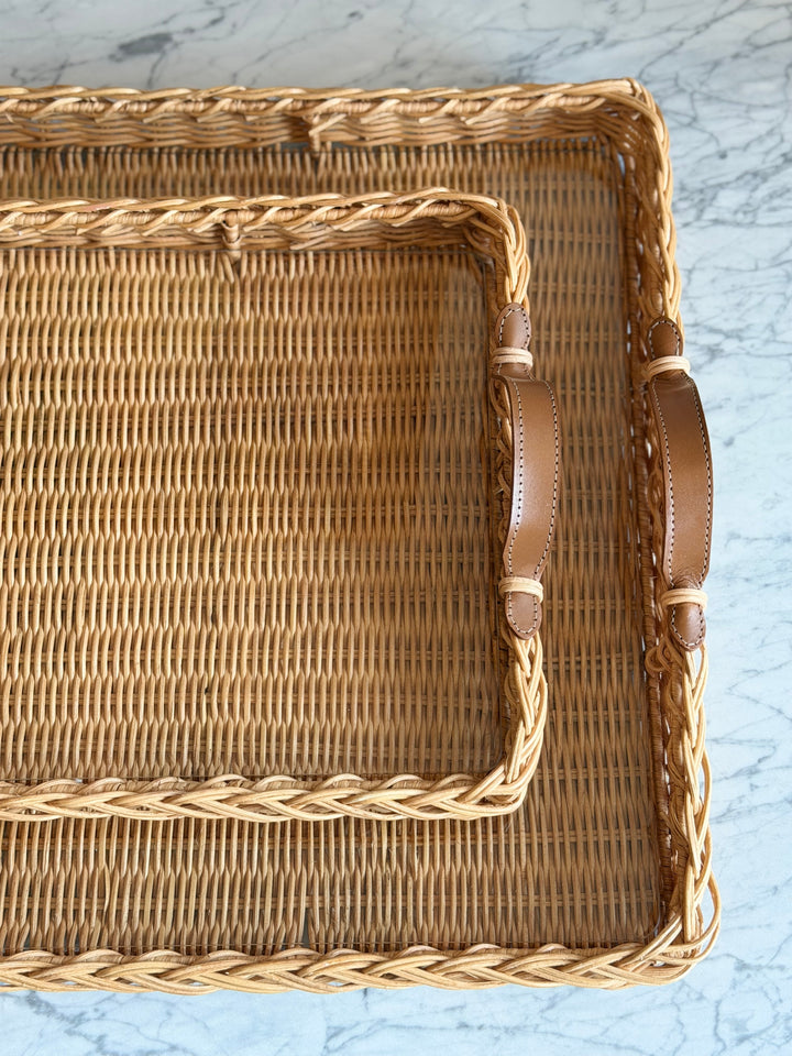 Handwoven Wicker Tray - Portugal