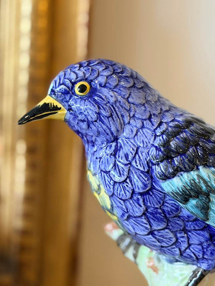 Pair of Italian Glazed Ceramic Bird Figures