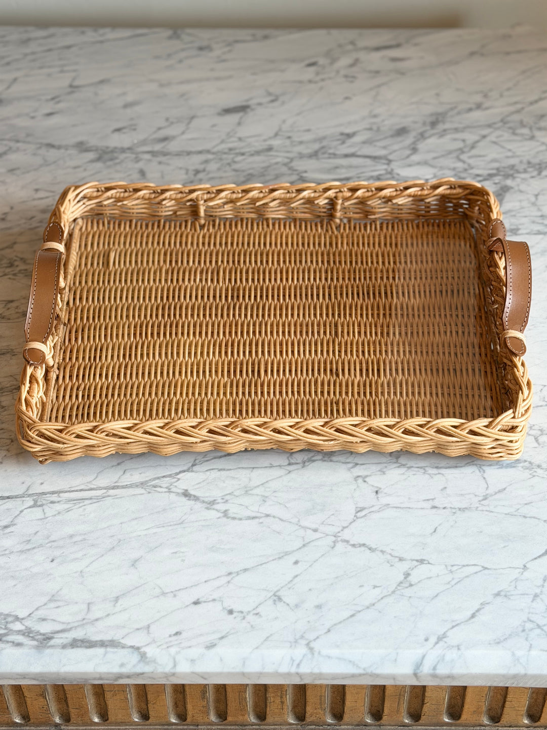 Handwoven Wicker Tray - Portugal