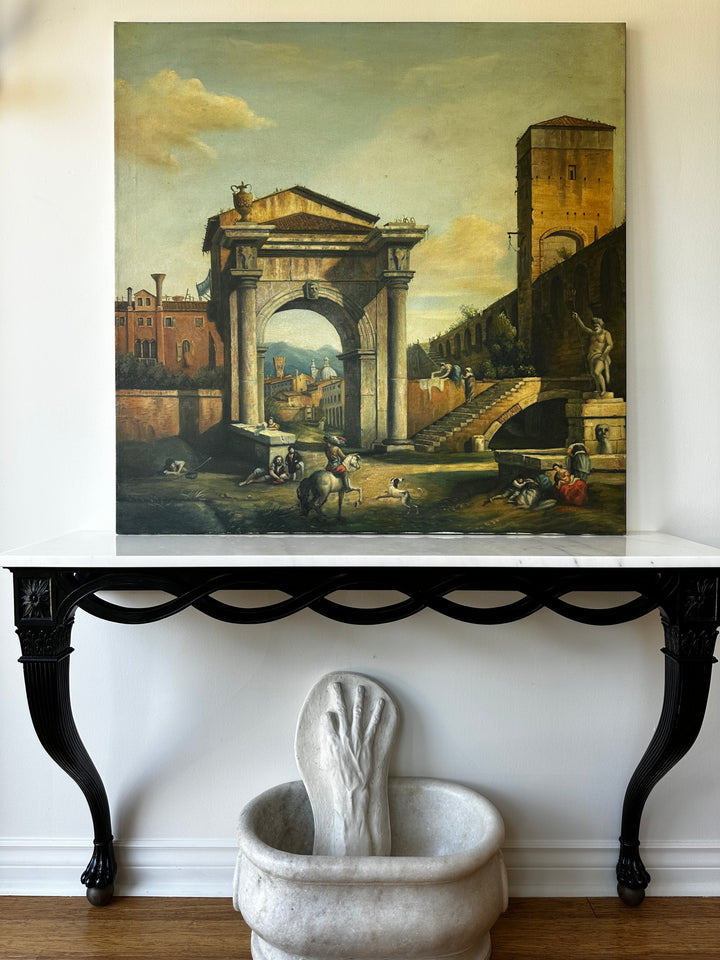 Large Neoclassical Oil Painting