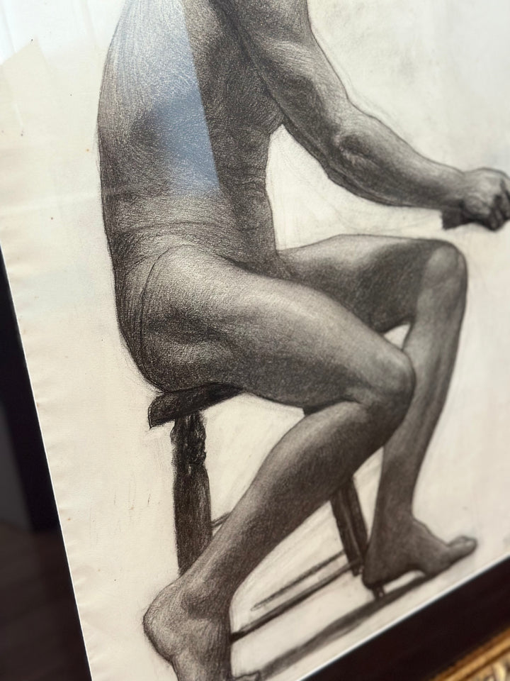 Male Charcoal Study - Frederick Kress