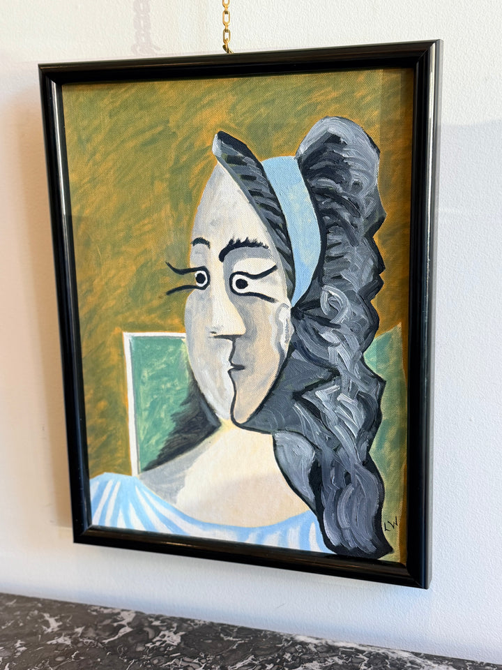 Late 20th Century Cubist Portrait of a Woman