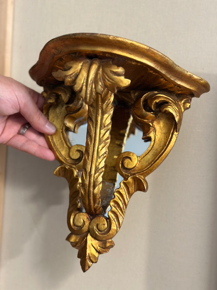 Gilt Wood Florentine Wall Sconce