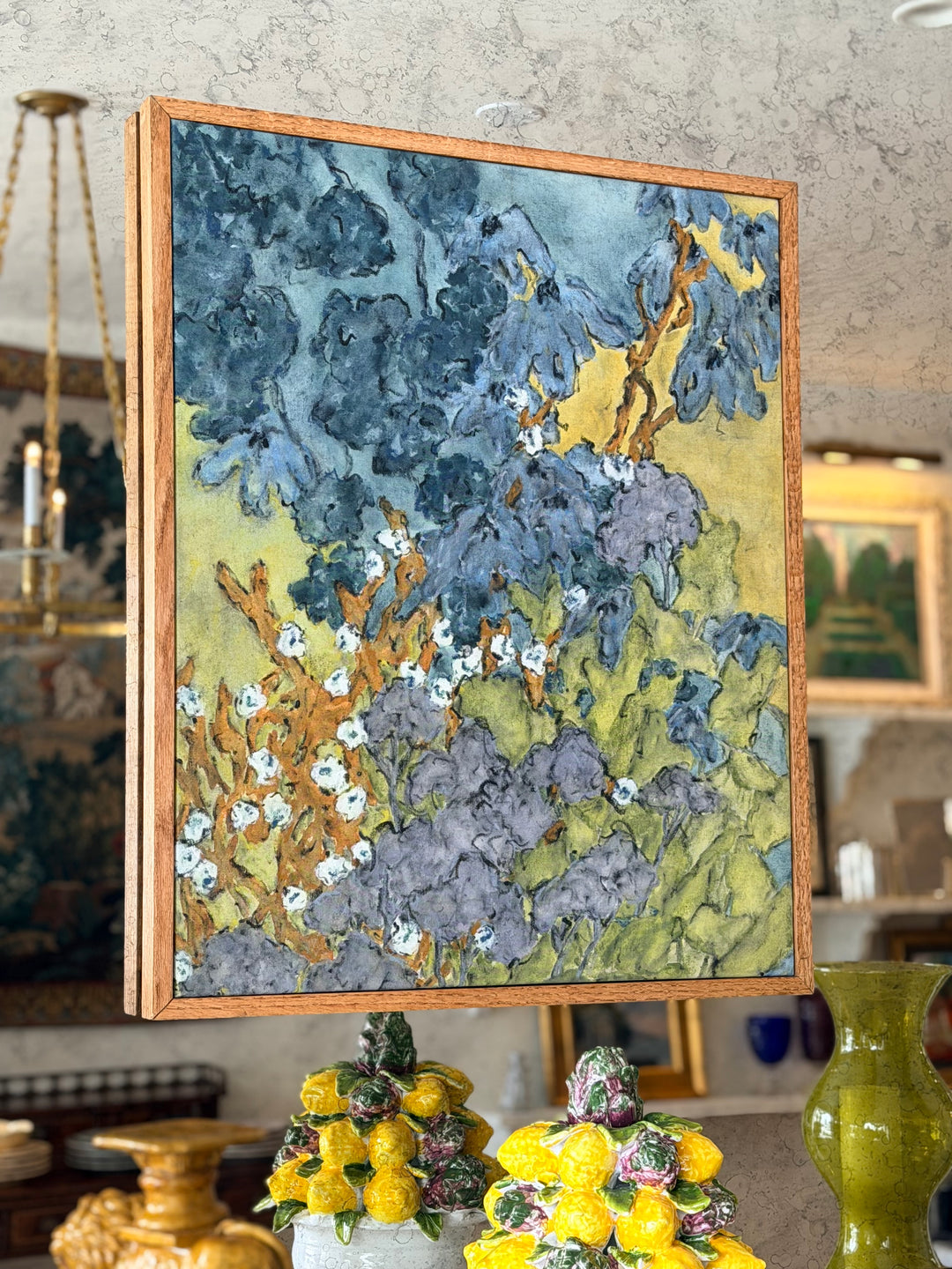 Botanical Scaffold — Contemporary Abstract Botanical Painting