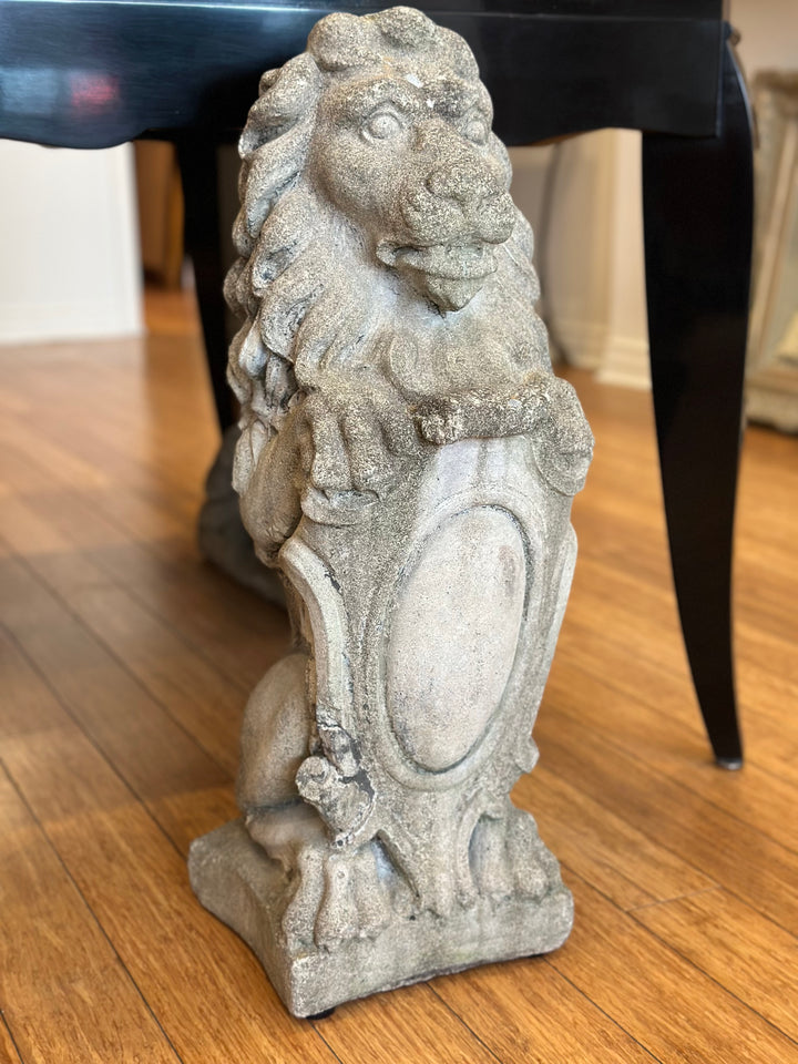 Antique Weathered Garden Lion