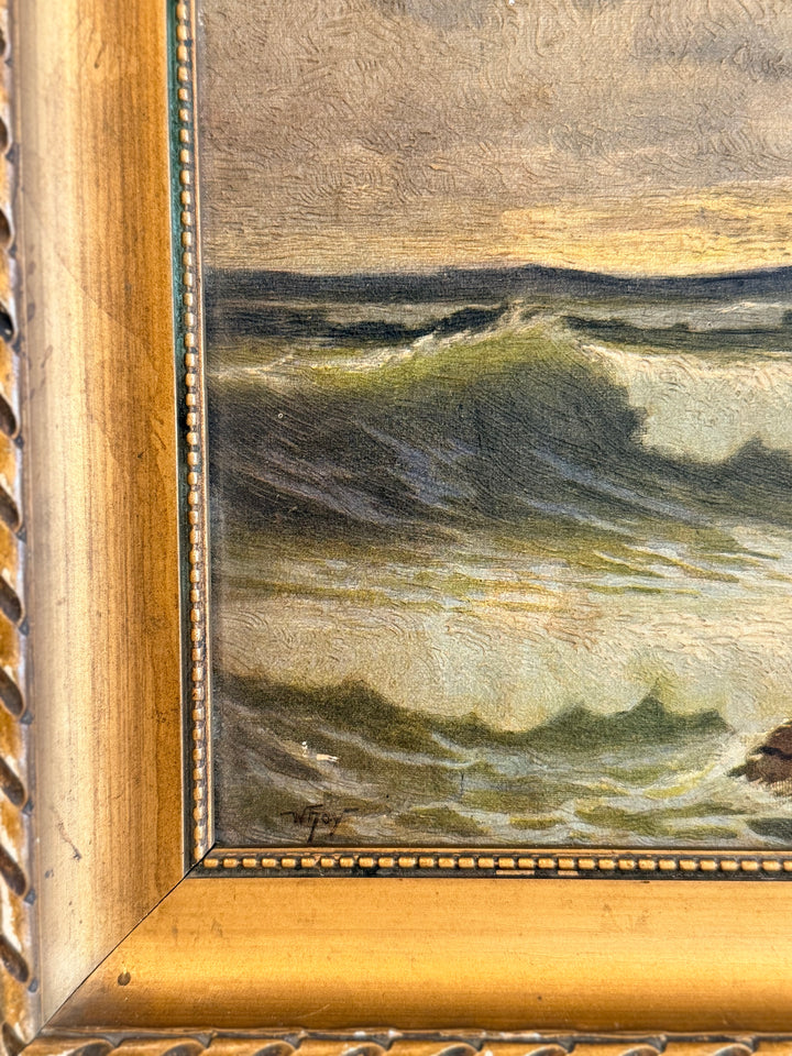 Early 20th Century English Seascape Oil Painting