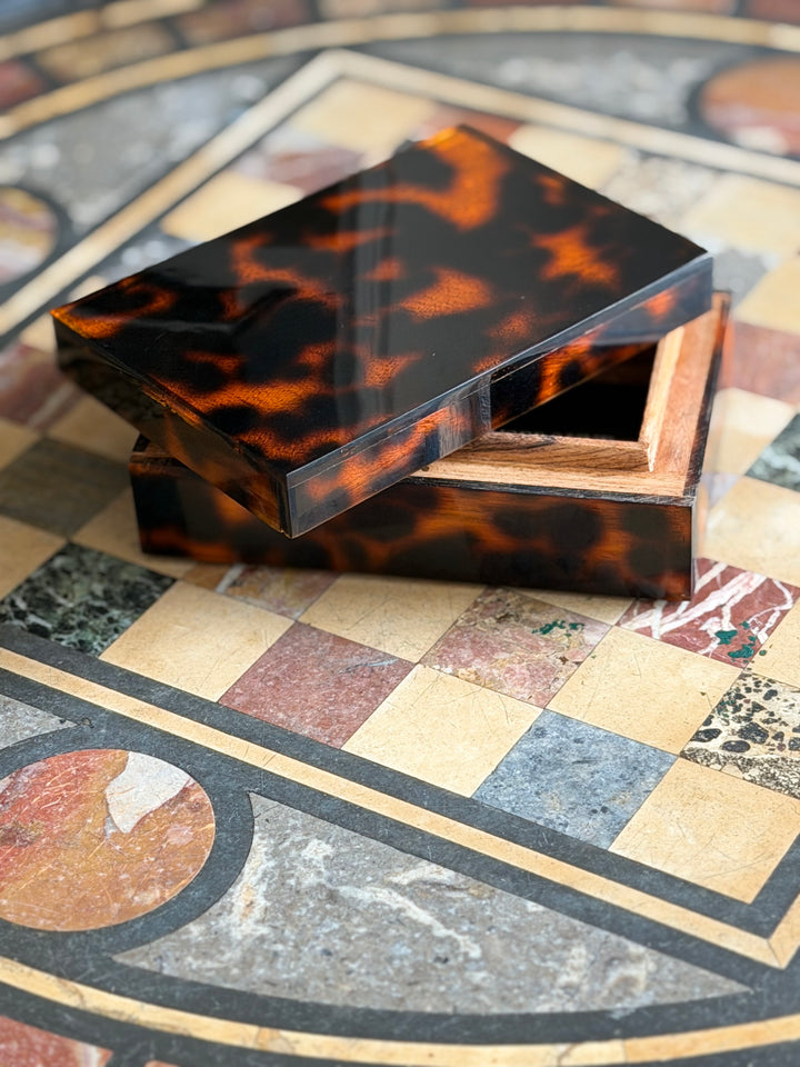 Faux Tortoiseshell Decorative Box