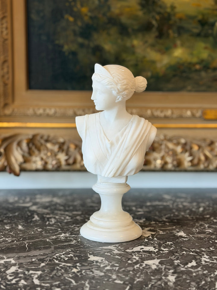 Italian Grand Tour Marble Bust of Diana, 20th Century