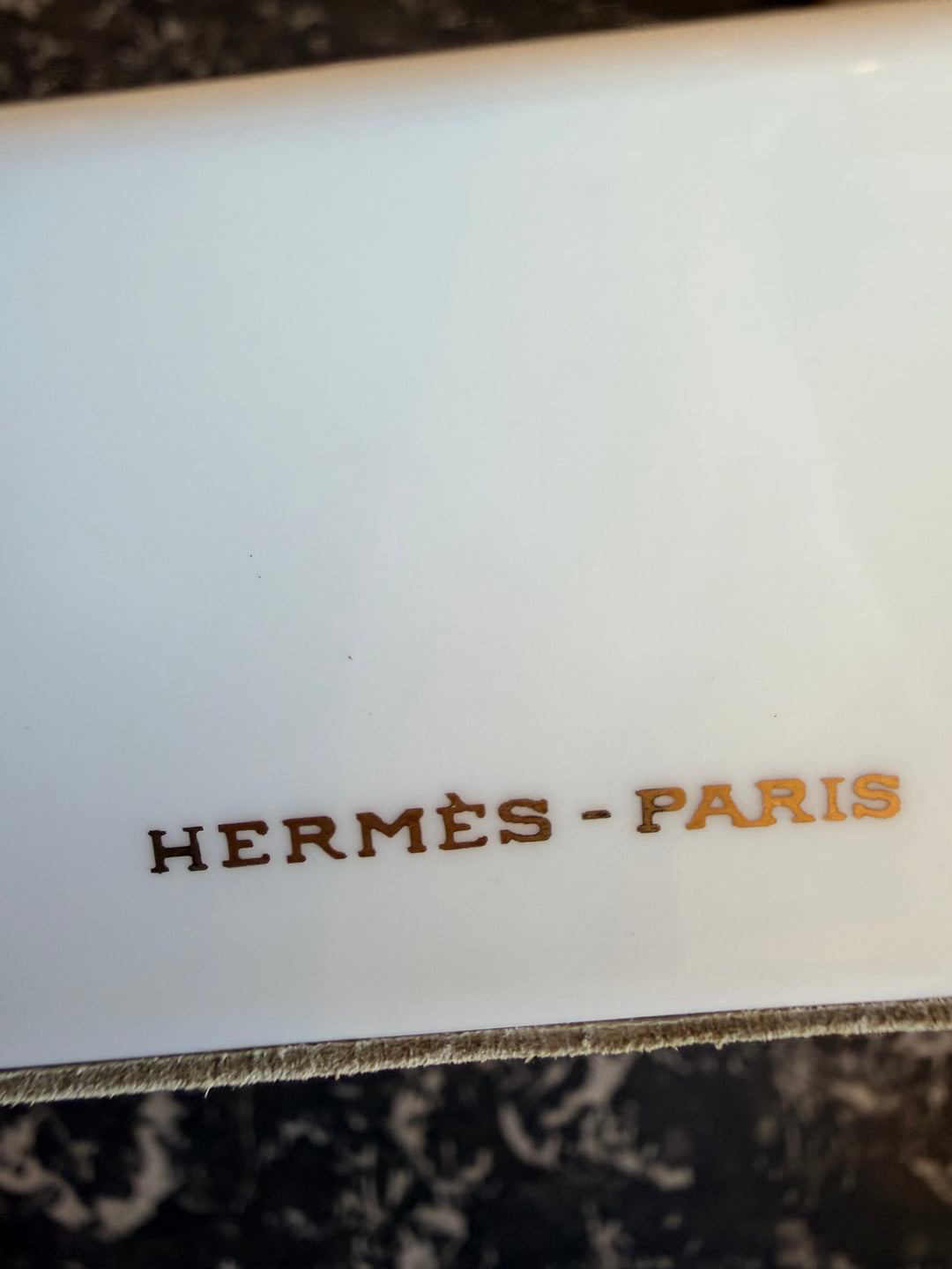 Hermès Paris Porcelain Sailing Ship Ashtray