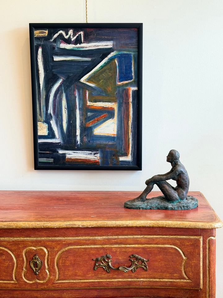 Terracotta Seated Female Figure - 1960s