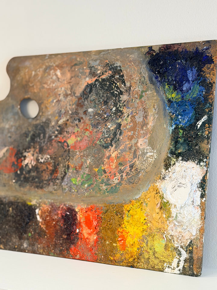 Painter’s Palette with Polychrome Pigments, Early 20th Century