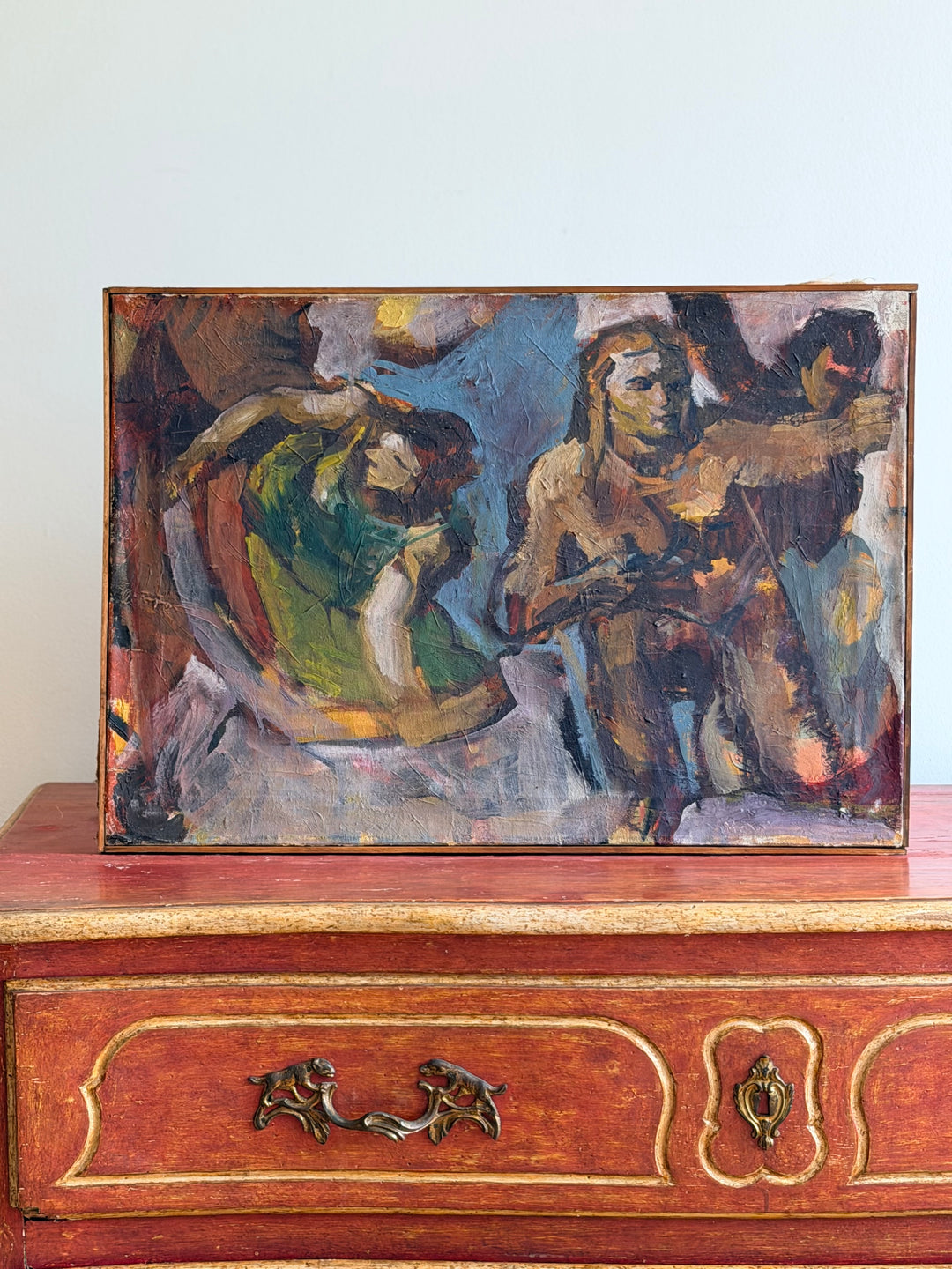 1950s French Modernist Figurative Painting