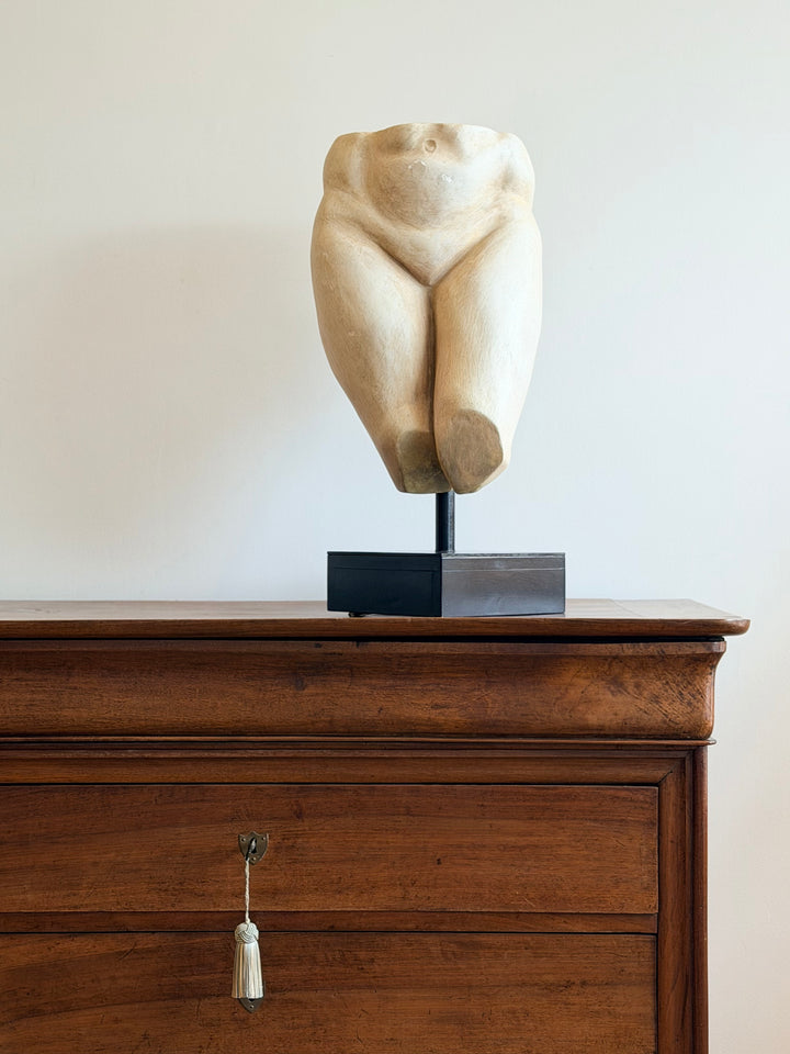Monumental Plaster Female Torso Sculpture - 20th Century