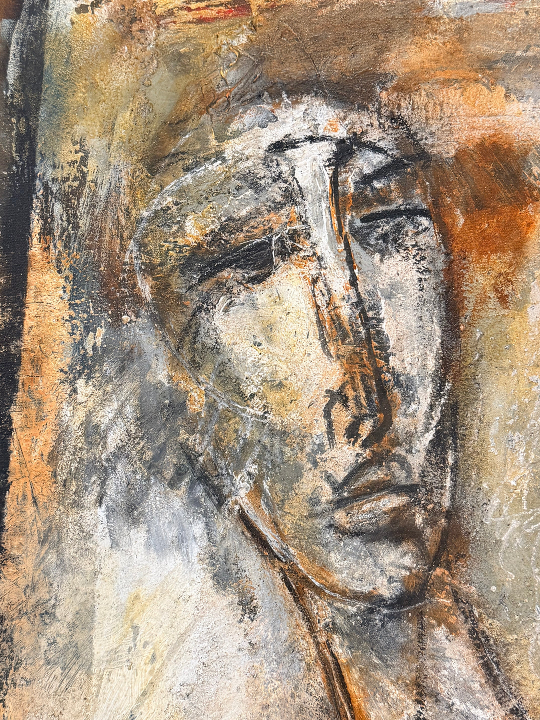 Large Abstract Figurative Oil Painting