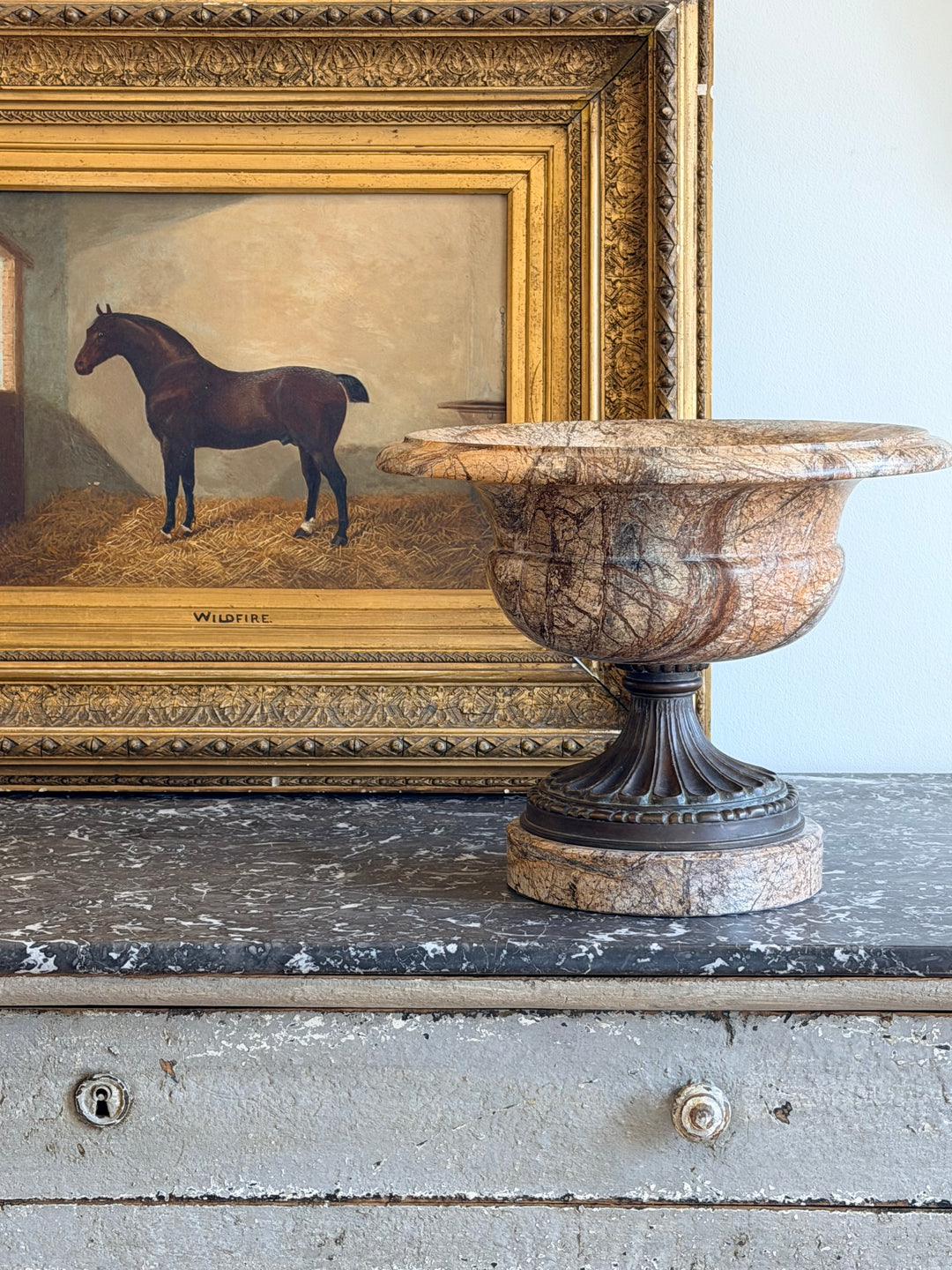Marble &amp; Bronze Grand Tour Style Urn