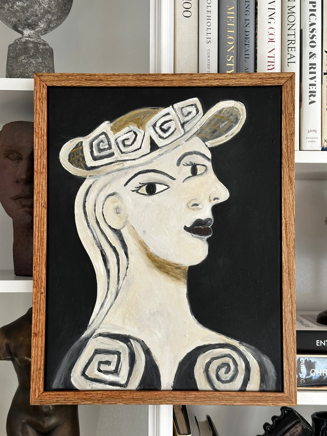 The Cubist Femme Oil Painting